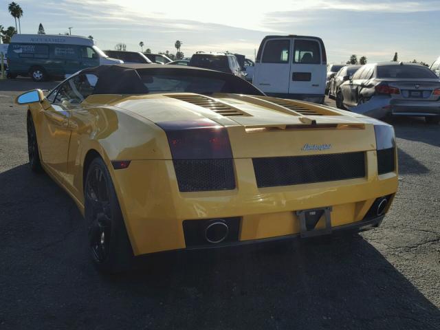 ZHWGU22T16LA03934 - 2006 LAMBORGHINI GALLARDO S YELLOW photo 3