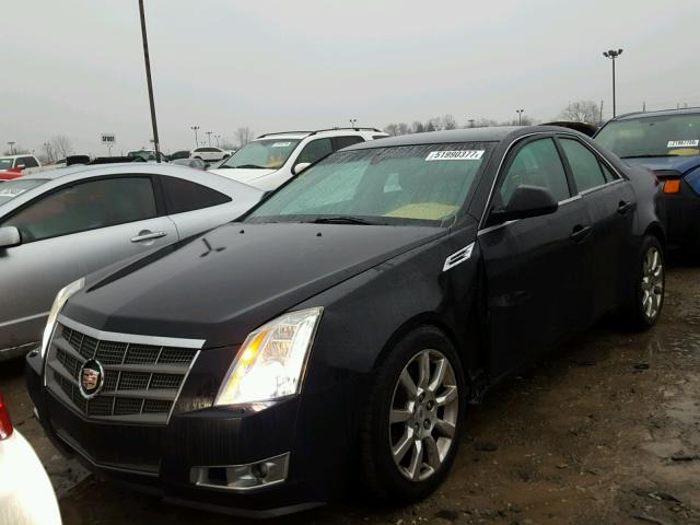 1G6DF577380141451 - 2008 CADILLAC CTS BLACK photo 2