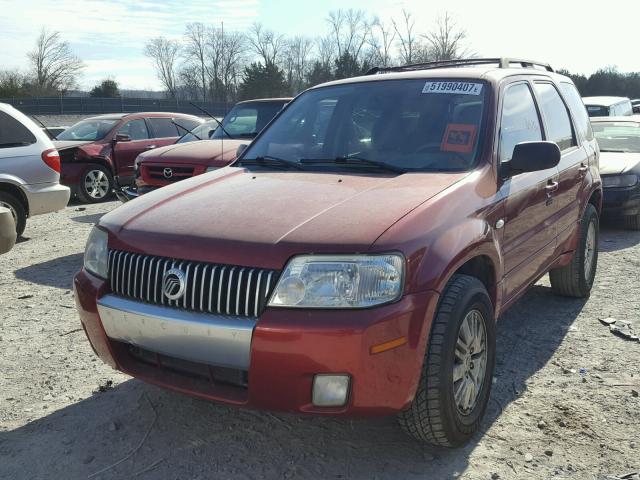 4M2YU81127KJ14376 - 2007 MERCURY MARINER LU MAROON photo 2