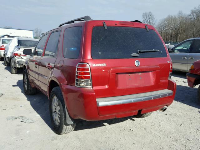 4M2YU81127KJ14376 - 2007 MERCURY MARINER LU MAROON photo 3