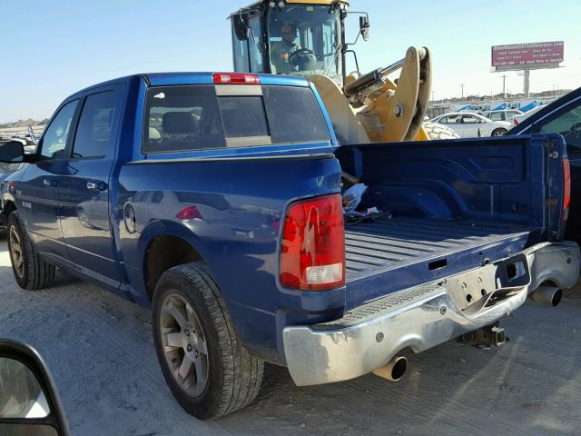 1D3HB13T39S752499 - 2009 DODGE RAM 1500 BLUE photo 3