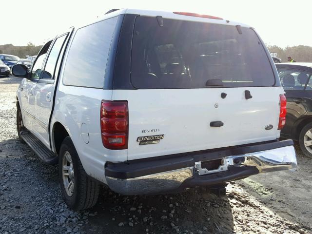 1FMRU1564YLA79337 - 2000 FORD EXPEDITION WHITE photo 3