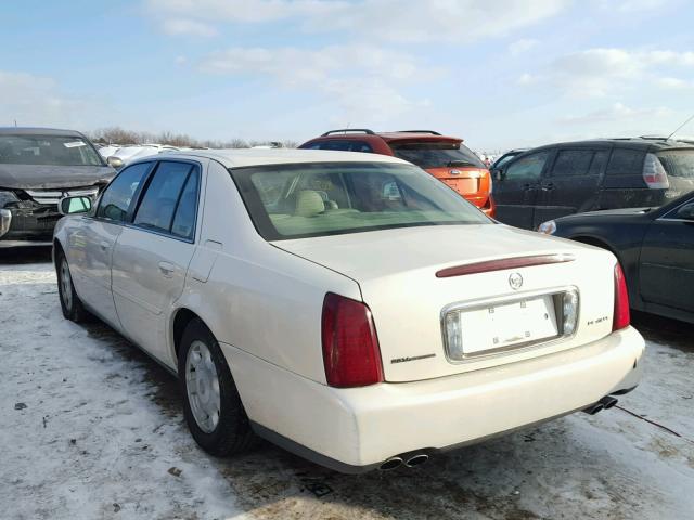 1G6KD54Y02U209103 - 2002 CADILLAC DEVILLE WHITE photo 3