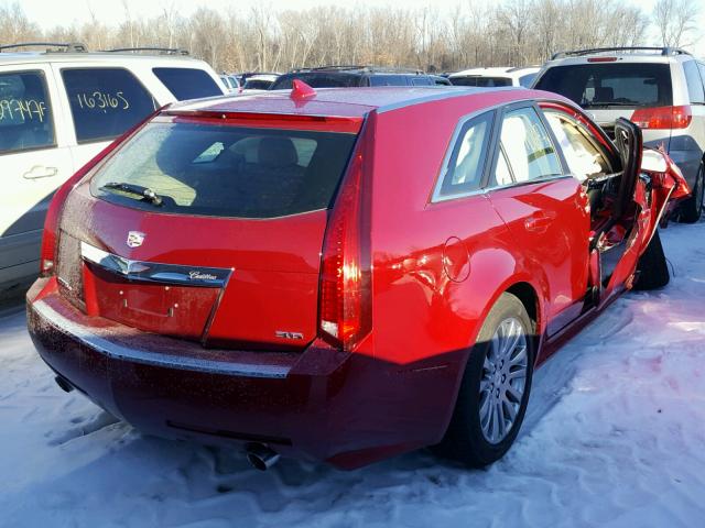 1G6DL8E35C0128431 - 2012 CADILLAC CTS PERFOR RED photo 4