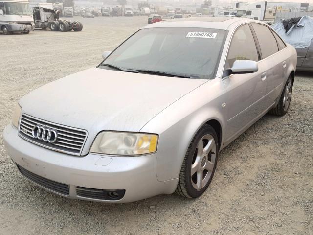 WAULD64B73N020444 - 2003 AUDI A6 2.7T QU SILVER photo 2