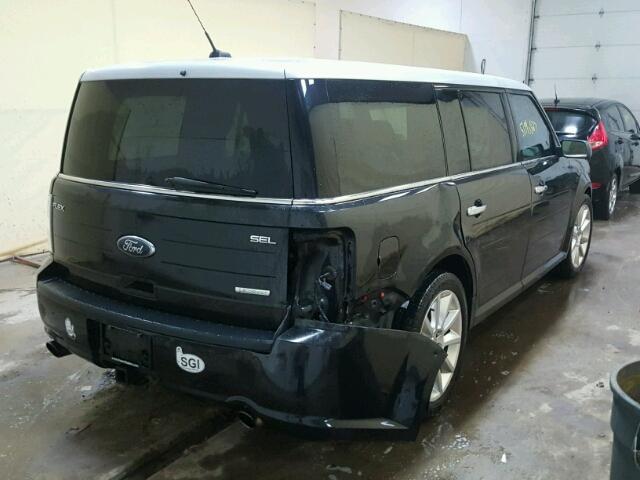 2FMHK6CT0ABA79137 - 2010 FORD FLEX SEL BLACK photo 4