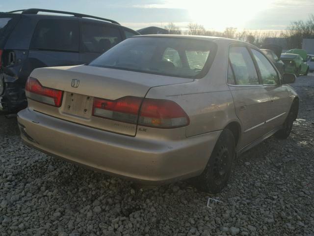 1HGCG56482A074636 - 2002 HONDA ACCORD LX GOLD photo 4