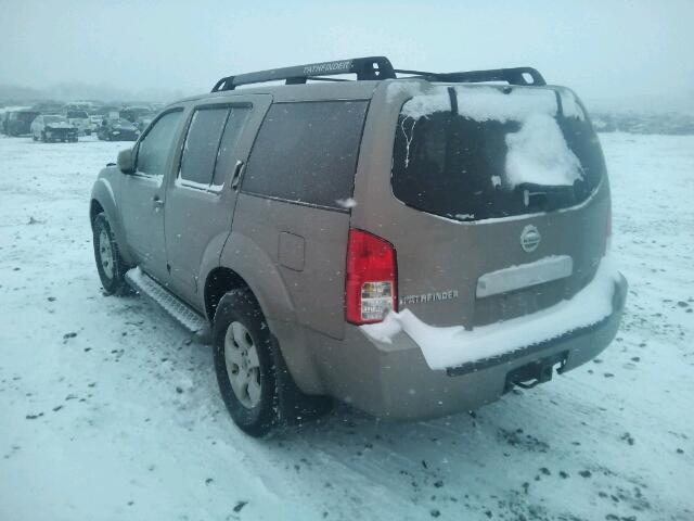 5N1AR18W96C621863 - 2006 NISSAN PATHFINDER BEIGE photo 3