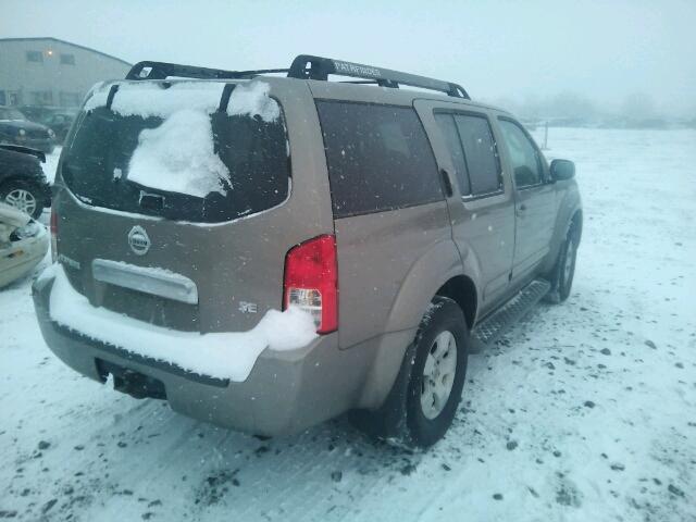 5N1AR18W96C621863 - 2006 NISSAN PATHFINDER BEIGE photo 4