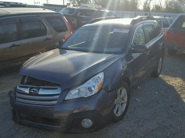 4S4BRBDC4E3316520 - 2014 SUBARU OUTBACK 2. BLUE photo 2