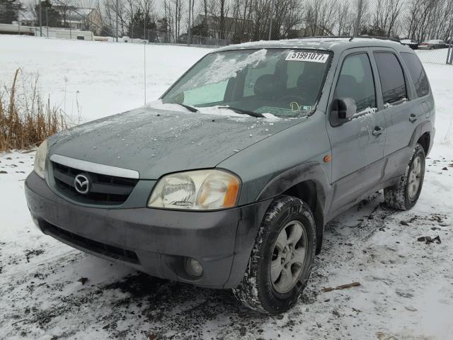 4F2CZ96104KM07706 - 2004 MAZDA TRIBUTE ES TEAL photo 2