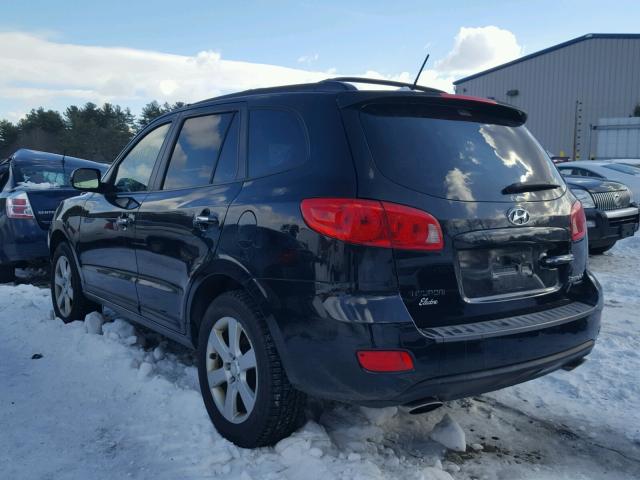 5NMSH73E37H051598 - 2007 HYUNDAI SANTA FE S BLACK photo 3