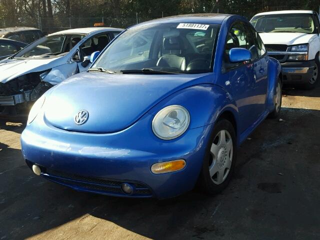 3VWCA21CXYM466717 - 2000 VOLKSWAGEN NEW BEETLE BLUE photo 2