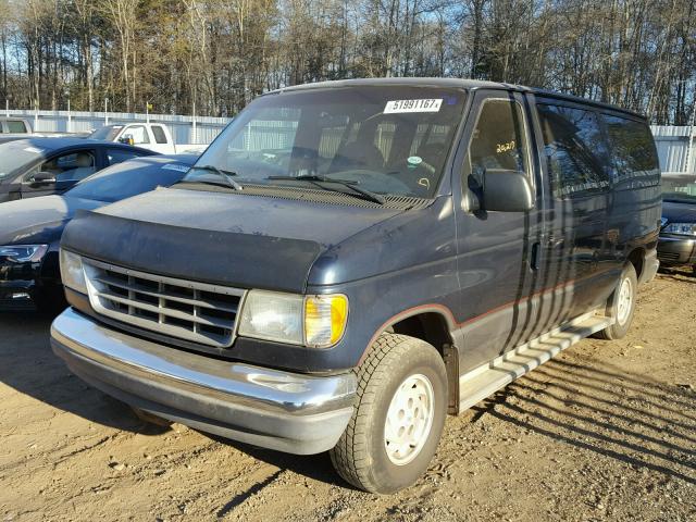 1FMEE11H5RHA58889 - 1994 FORD ECONOLINE BLUE photo 2