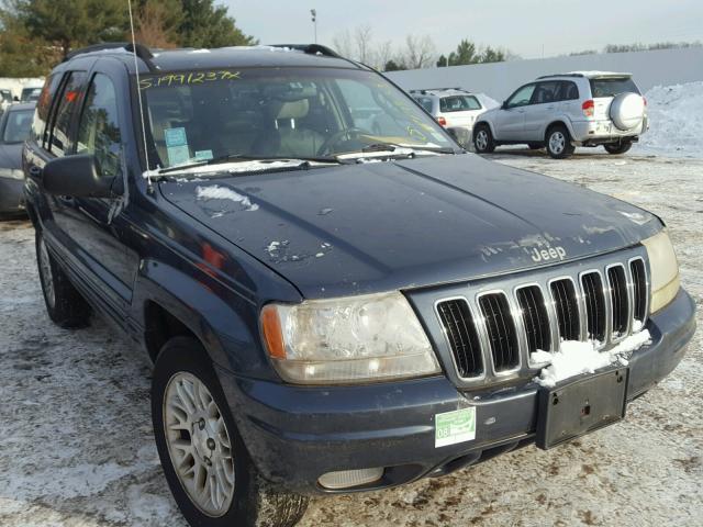 1J4GW58S52C146163 - 2002 JEEP GRAND CHER BLUE photo 1