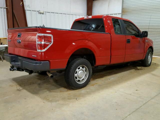 1FTEX1CM5EKD70457 - 2014 FORD F150 SUPER RED photo 4