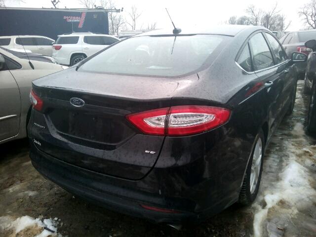 1FA6P0H74F5121588 - 2015 FORD FUSION SE BLACK photo 4