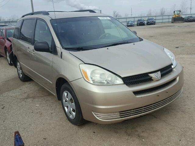 5TDZA23C05S235296 - 2005 TOYOTA SIENNA CE GOLD photo 1