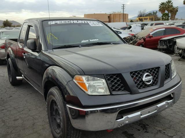 1N6AD06U85C416044 - 2005 NISSAN FRONTIER K BLACK photo 1