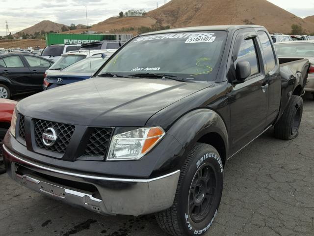 1N6AD06U85C416044 - 2005 NISSAN FRONTIER K BLACK photo 2