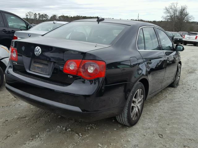 3VWDT71K16M644921 - 2006 VOLKSWAGEN JETTA TDI BLACK photo 4