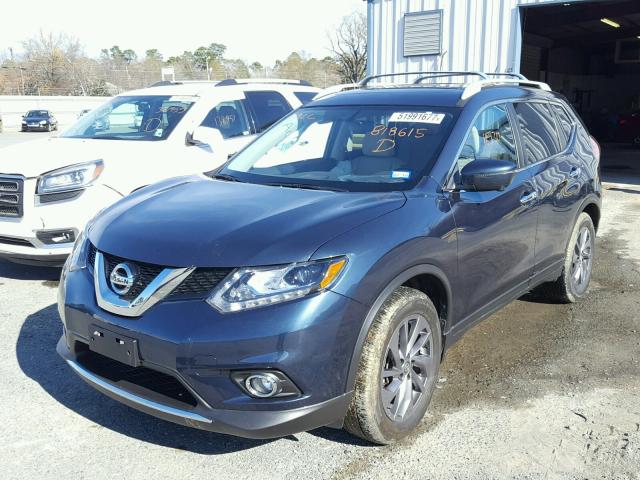 5N1AT2MT5GC818615 - 2016 NISSAN ROGUE S BLUE photo 2