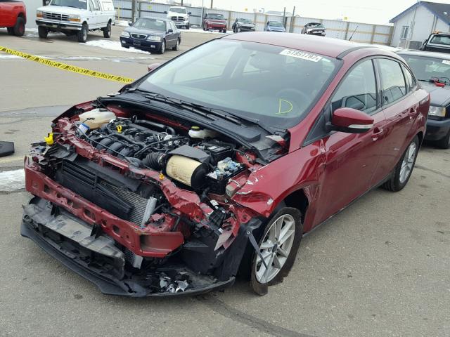 1FADP3F27HL205712 - 2017 FORD FOCUS SE RED photo 2