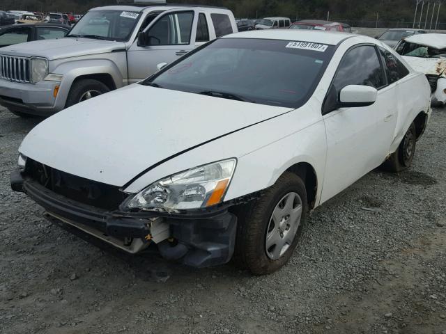 1HGCM72345A014911 - 2005 HONDA ACCORD LX WHITE photo 2