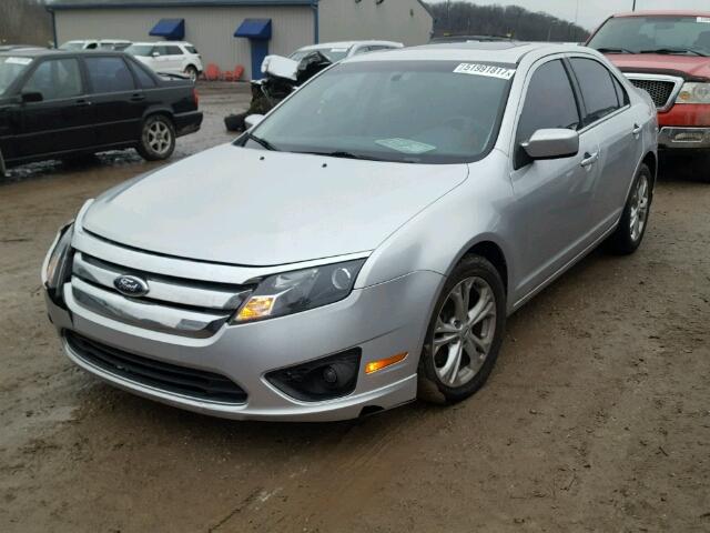 3FAHP0HA9CR374645 - 2012 FORD FUSION SE SILVER photo 2