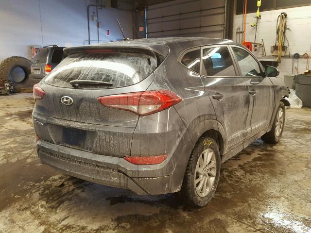 KM8J23A46GU105108 - 2016 HYUNDAI TUCSON SE GRAY photo 4