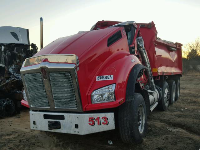 1NKZXPEX3GJ119102 - 2016 KENWORTH CONSTRUCTI RED photo 2