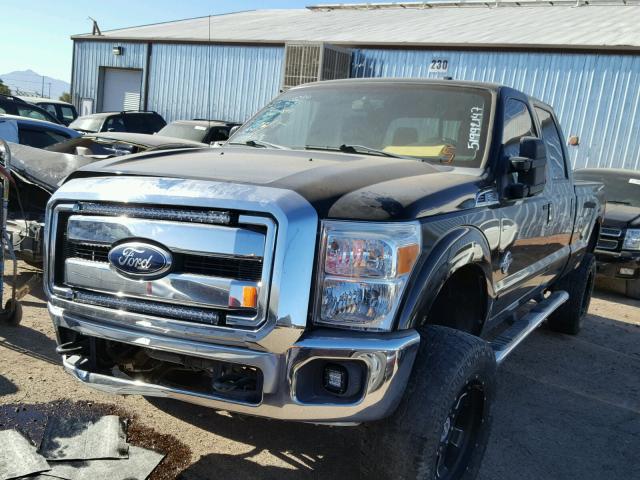 1FT7W2BT1BEB31704 - 2011 FORD F250 SUPER BLACK photo 2