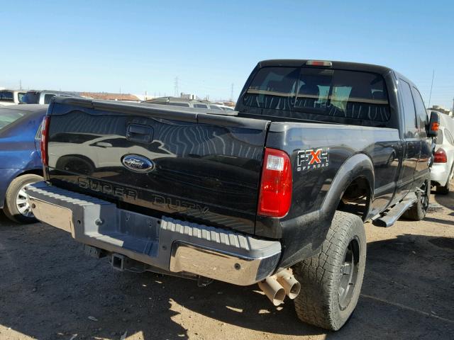 1FT7W2BT1BEB31704 - 2011 FORD F250 SUPER BLACK photo 4