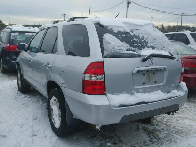 2HNYD18272H504217 - 2002 ACURA MDX SILVER photo 3