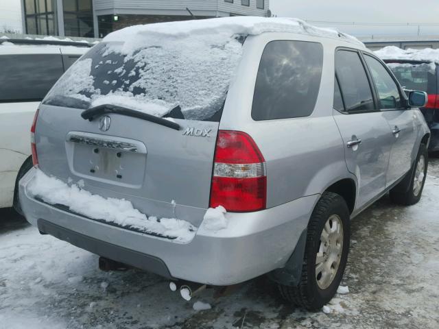 2HNYD18272H504217 - 2002 ACURA MDX SILVER photo 4