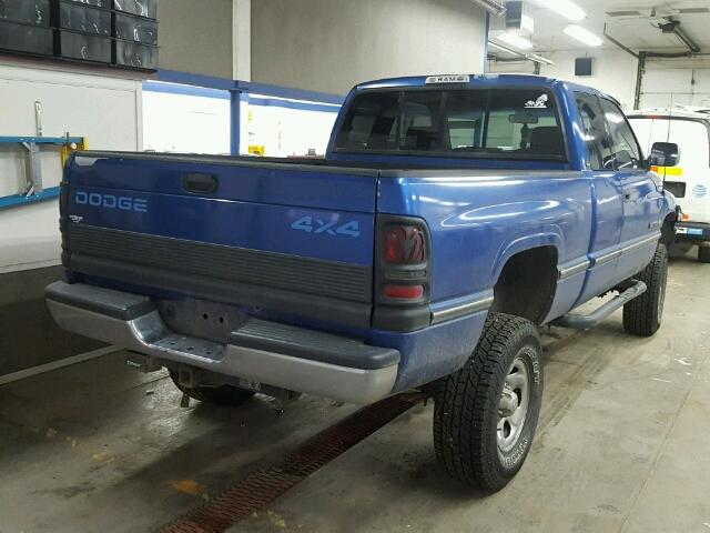 1B7HF13Y8TJ162336 - 1996 DODGE RAM 1500 BLUE photo 4