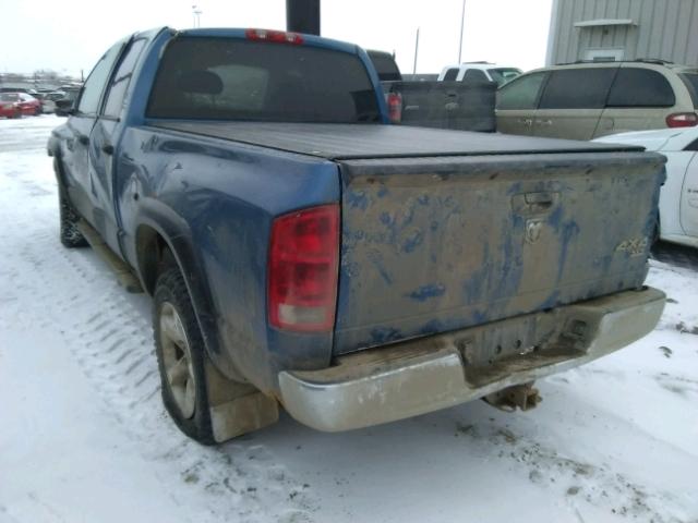 1D7HU18266S592199 - 2006 DODGE RAM 1500 S BLUE photo 3