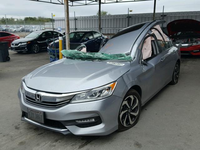 1HGCR2F98GA203258 - 2016 HONDA ACCORD EXL SILVER photo 2