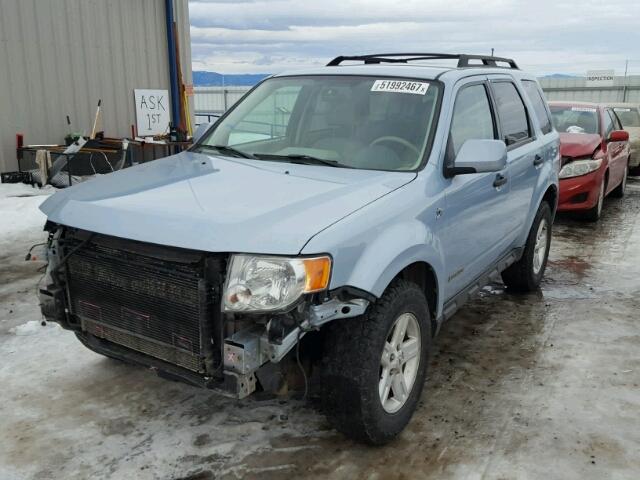 1FMCU59H48KA05737 - 2008 FORD ESCAPE HEV BLUE photo 2