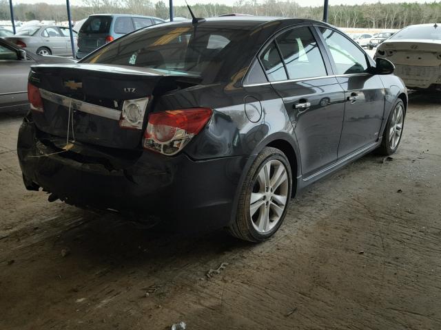 1G1PG5SB4E7359882 - 2014 CHEVROLET CRUZE LTZ GRAY photo 4