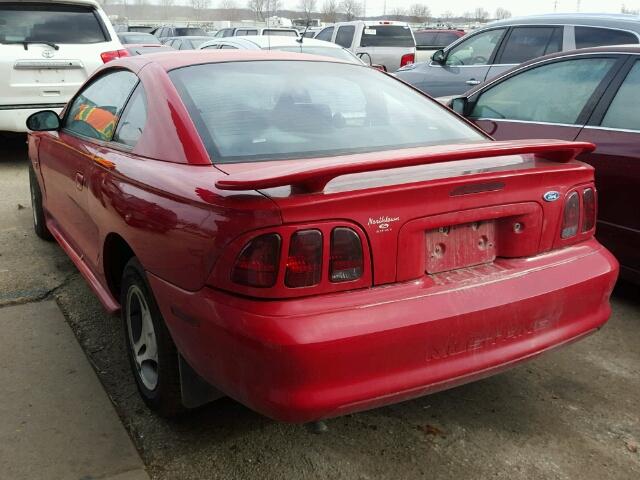1FALP4046VF130880 - 1997 FORD MUSTANG RED photo 3