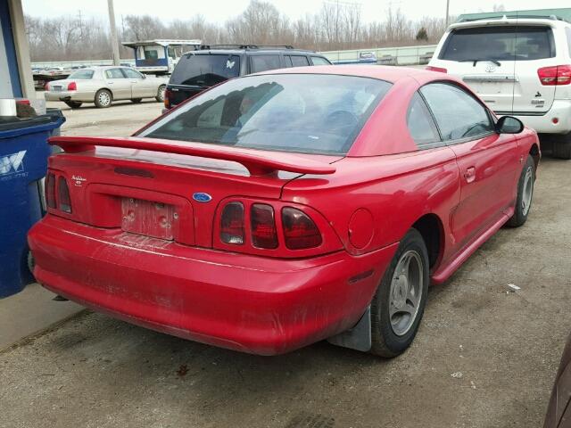 1FALP4046VF130880 - 1997 FORD MUSTANG RED photo 4