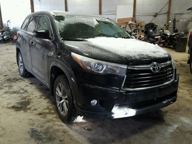 5TDJKRFH6FS083259 - 2015 TOYOTA HIGHLANDER BLACK photo 1