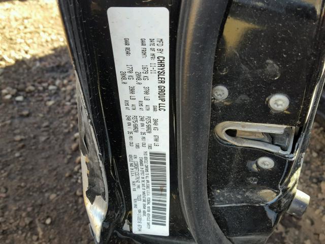 1C6RD6FT1CS170142 - 2012 DODGE RAM 1500 S BLACK photo 10