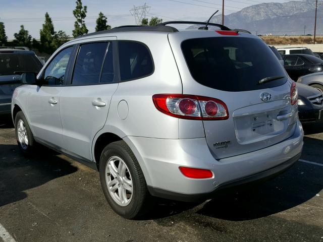 5NMSG3AB8AH336034 - 2010 HYUNDAI SANTA FE G SILVER photo 3