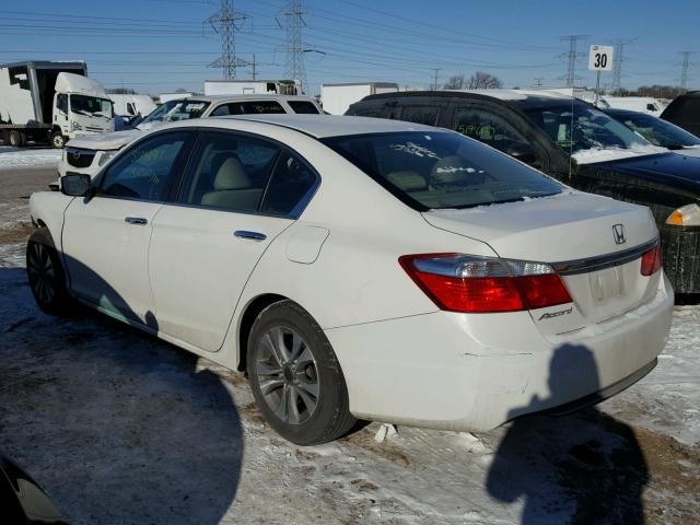 1HGCR2F3XEA232222 - 2014 HONDA ACCORD LX WHITE photo 3