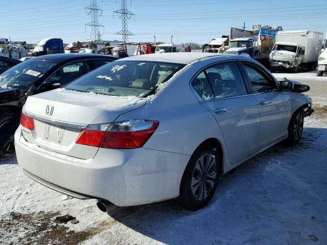 1HGCR2F3XEA232222 - 2014 HONDA ACCORD LX WHITE photo 4