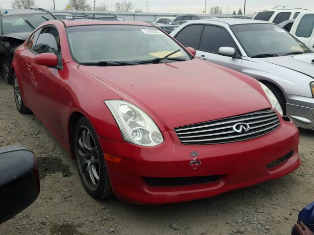 JNKCV54E06M710274 - 2006 INFINITI G35 RED photo 1