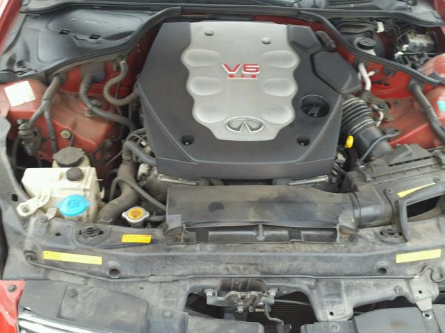 JNKCV54E06M710274 - 2006 INFINITI G35 RED photo 7