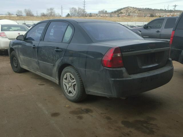 1G1ZS52F95F175084 - 2005 CHEVROLET MALIBU BLACK photo 3